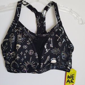 Zumba Future Bra Bold Black Spicy (S) Zumbawear Silver and Black